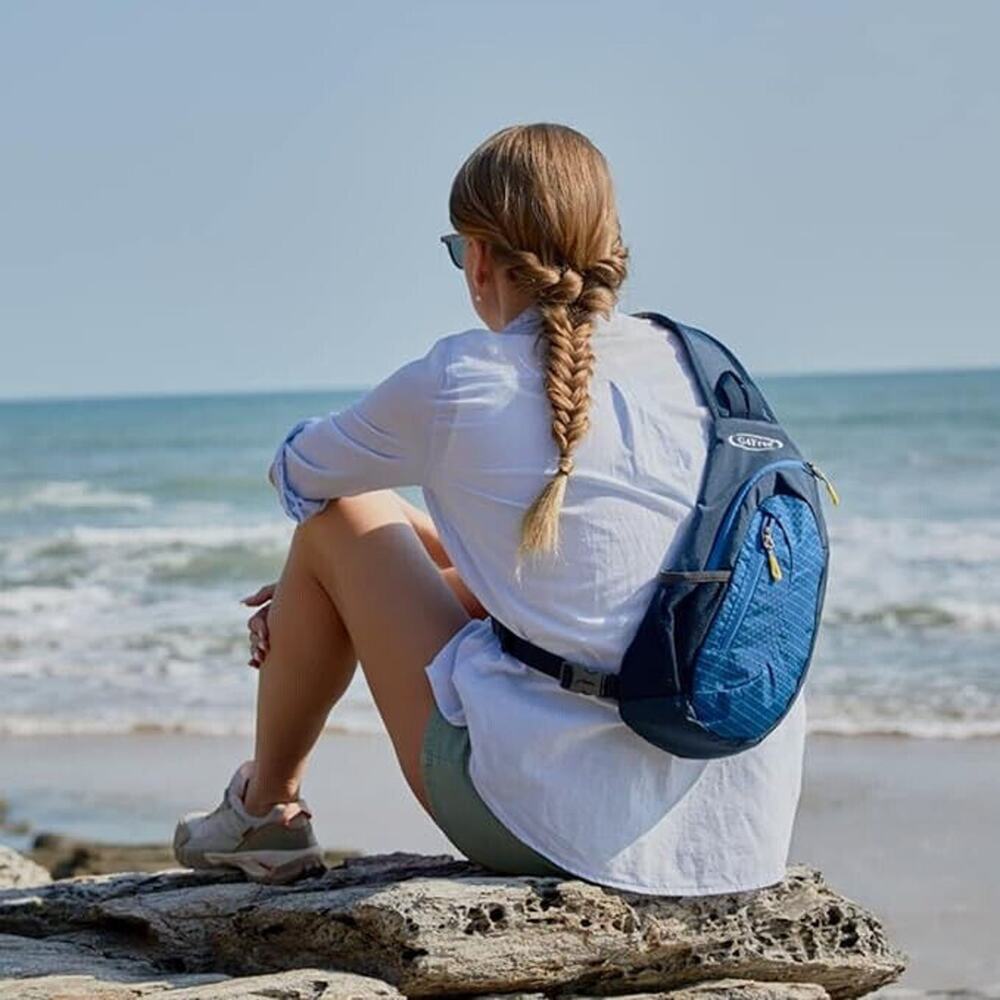 G4Free Sling Backpack Crossbody Schulter Ruckbag Shoulder Bag Blue Outdoor EUC - Picture 8 of 13
